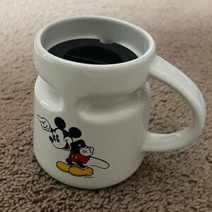 Disney Mickey Mouse White and Yellow Mug